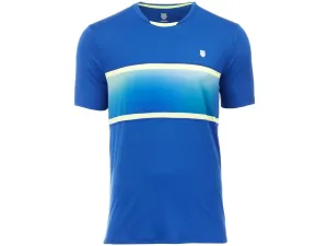 104241-487 | MENS HYPERCOURT EXPRESS CREW TEE 2 | WEB BLUE/SHARP GREEN