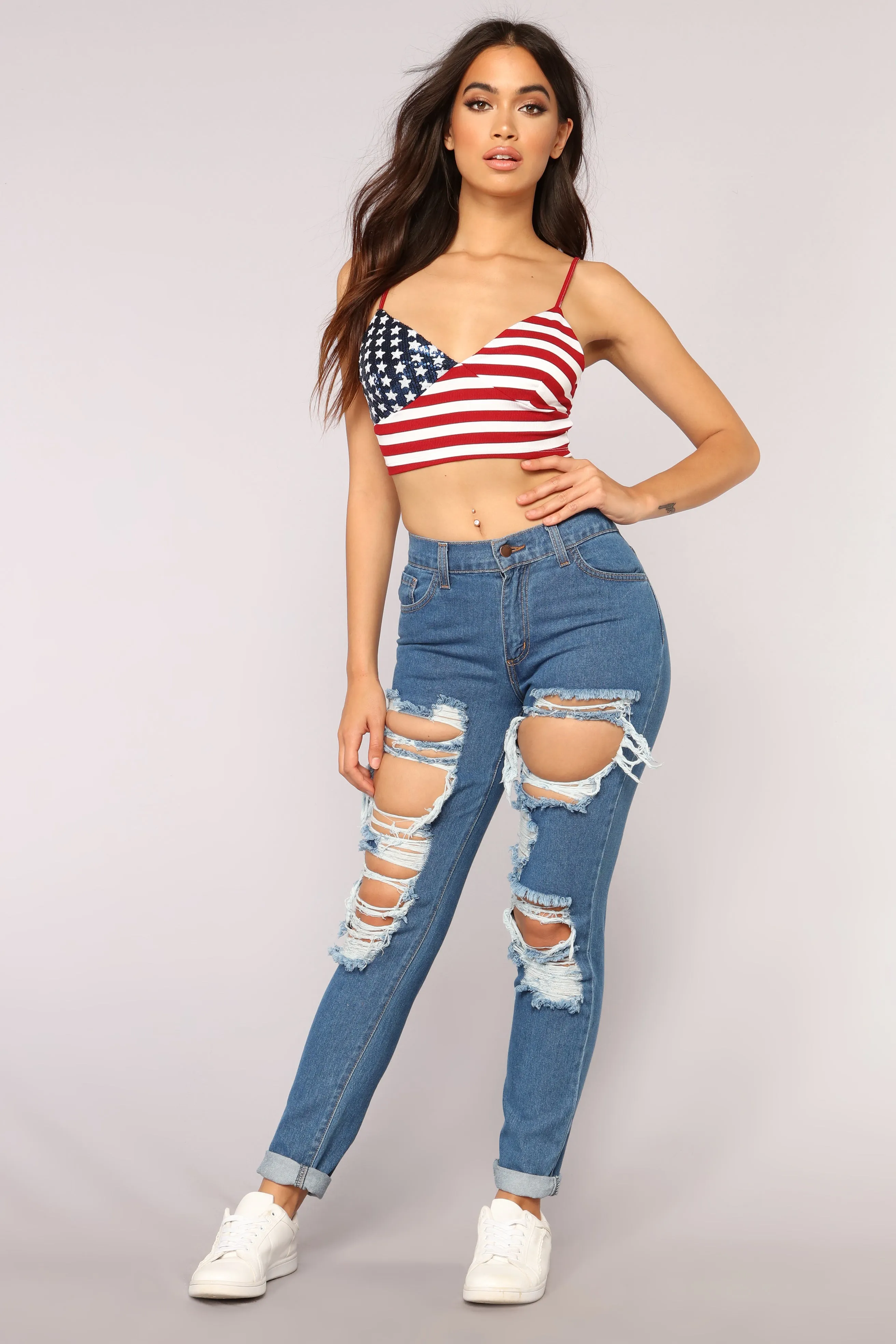 Baby You're A Firework Top - Red/Combo
