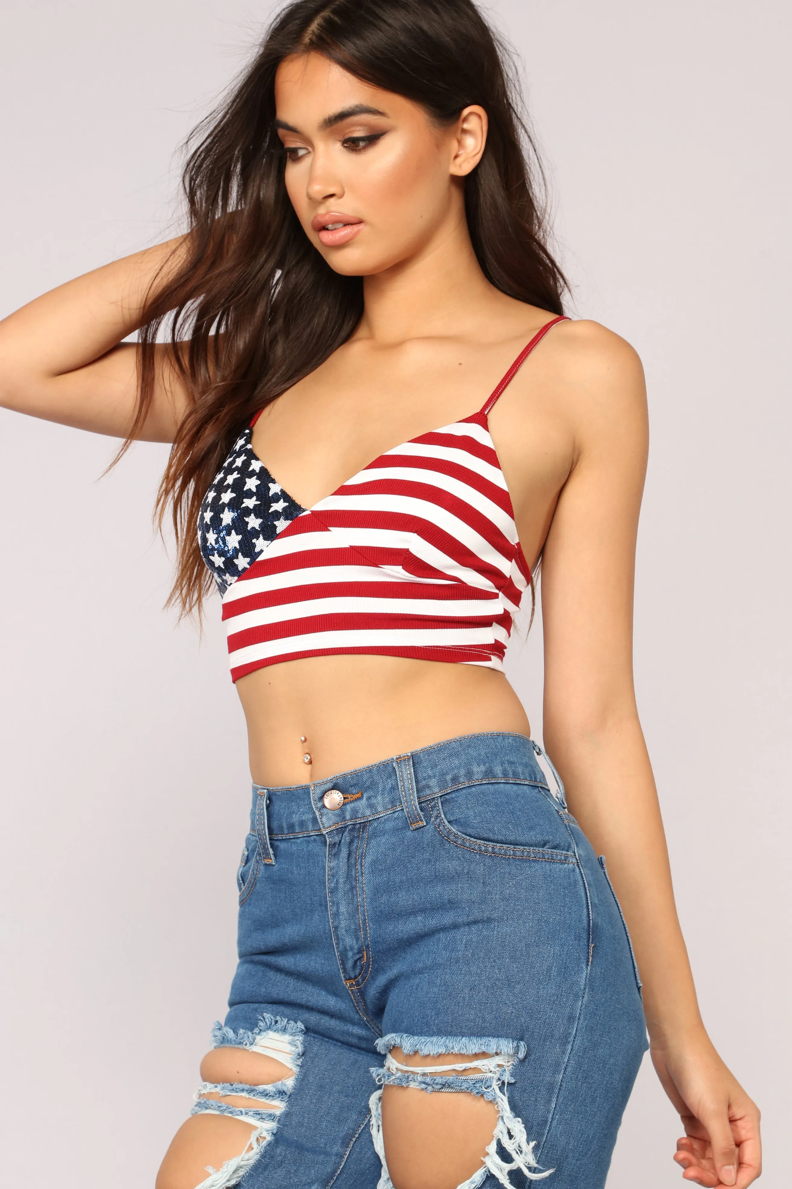 Baby You're A Firework Top - Red/Combo