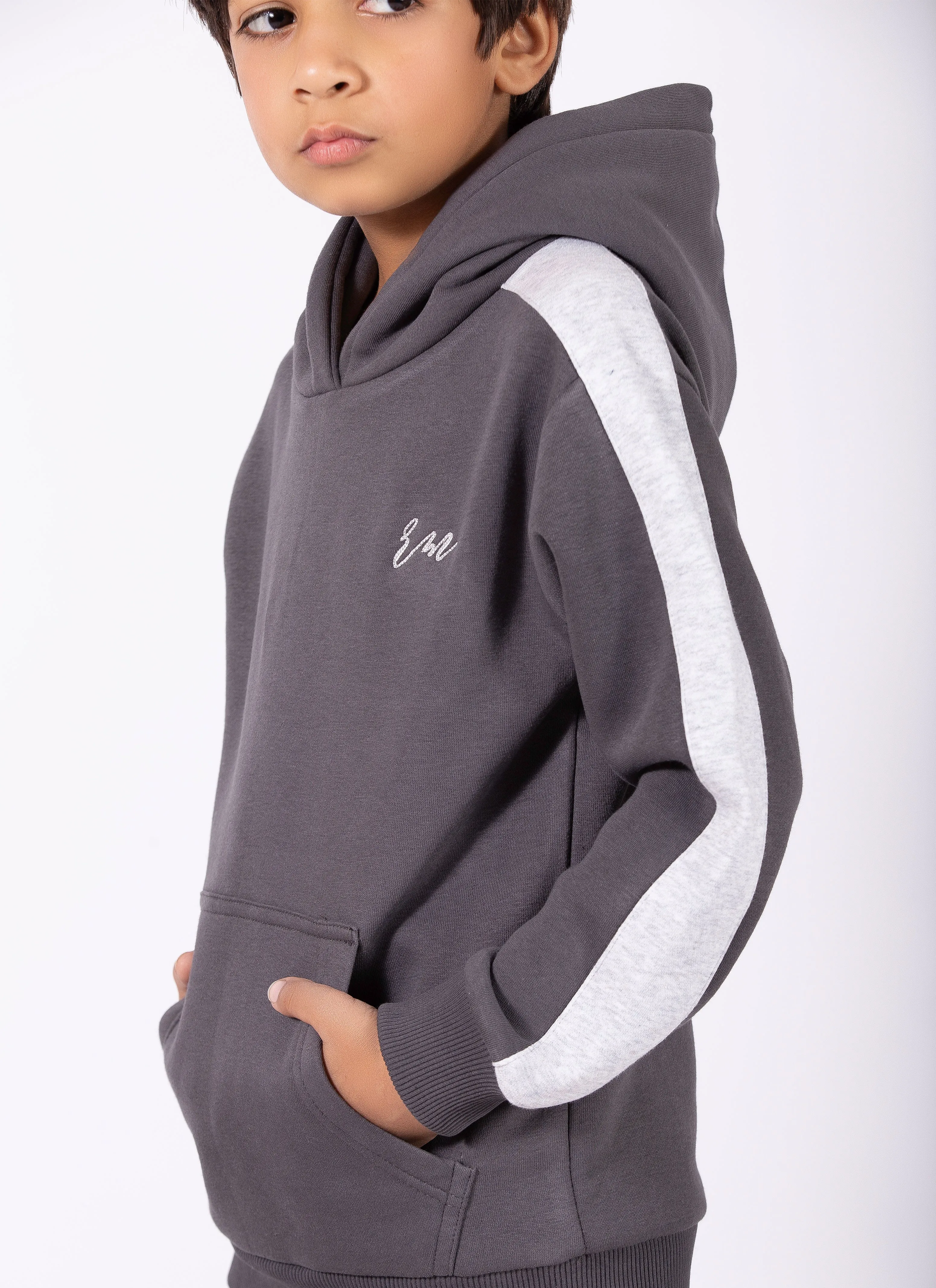 Boys Packs Rm ( Grey ) Stripe Trouser ( Grey )