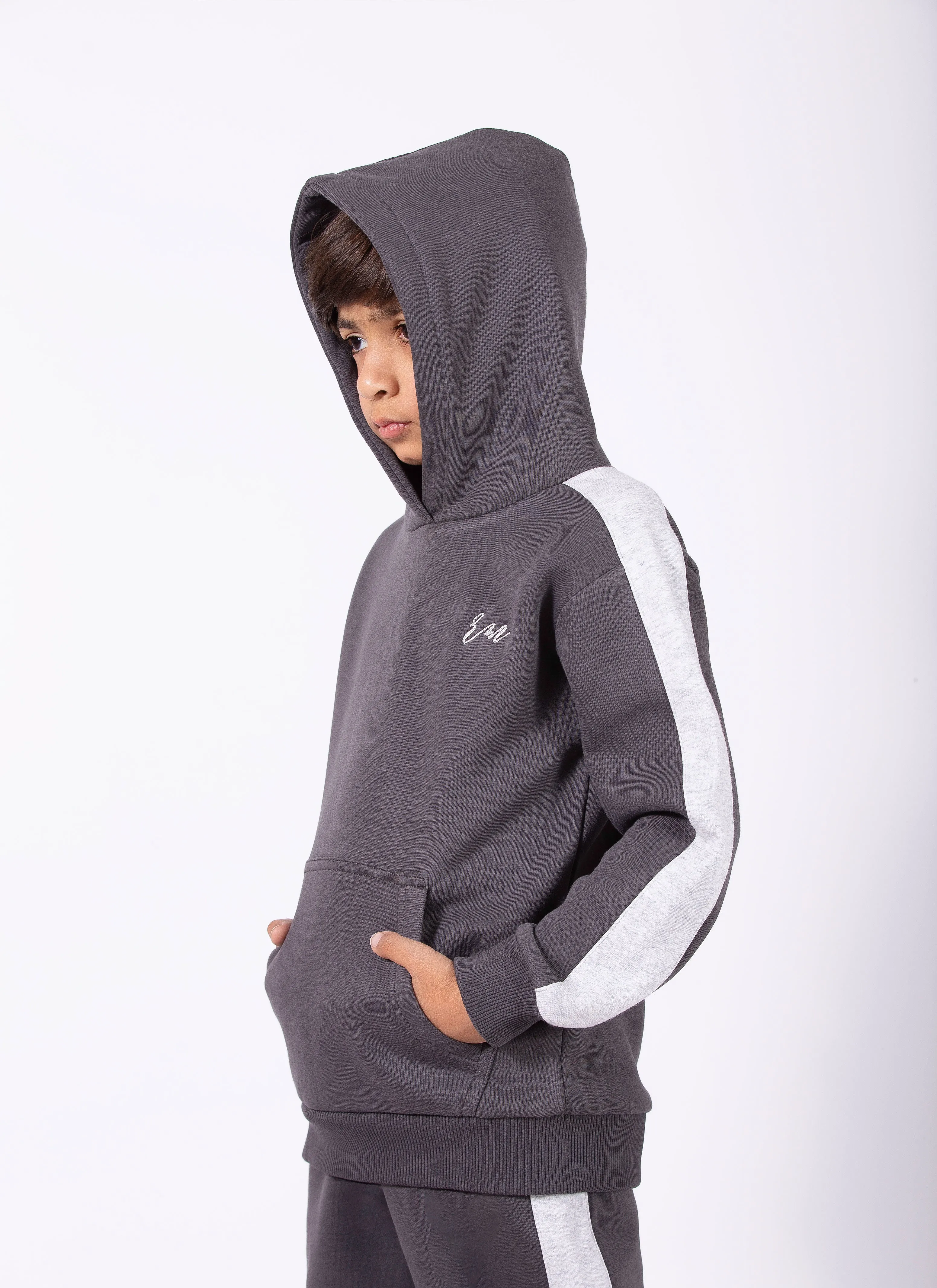 Boys Packs Rm ( Grey ) Stripe Trouser ( Grey )