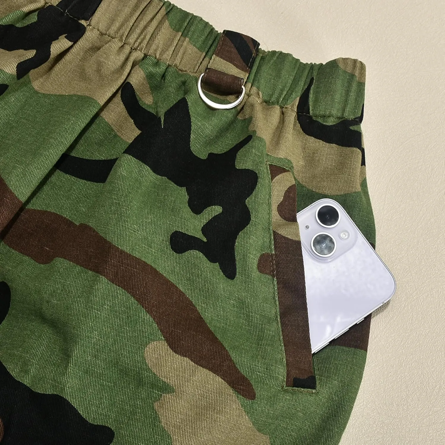 Camo Skirts for Women Fashion Casual Cargo Skirt with Pockets Y2K Street