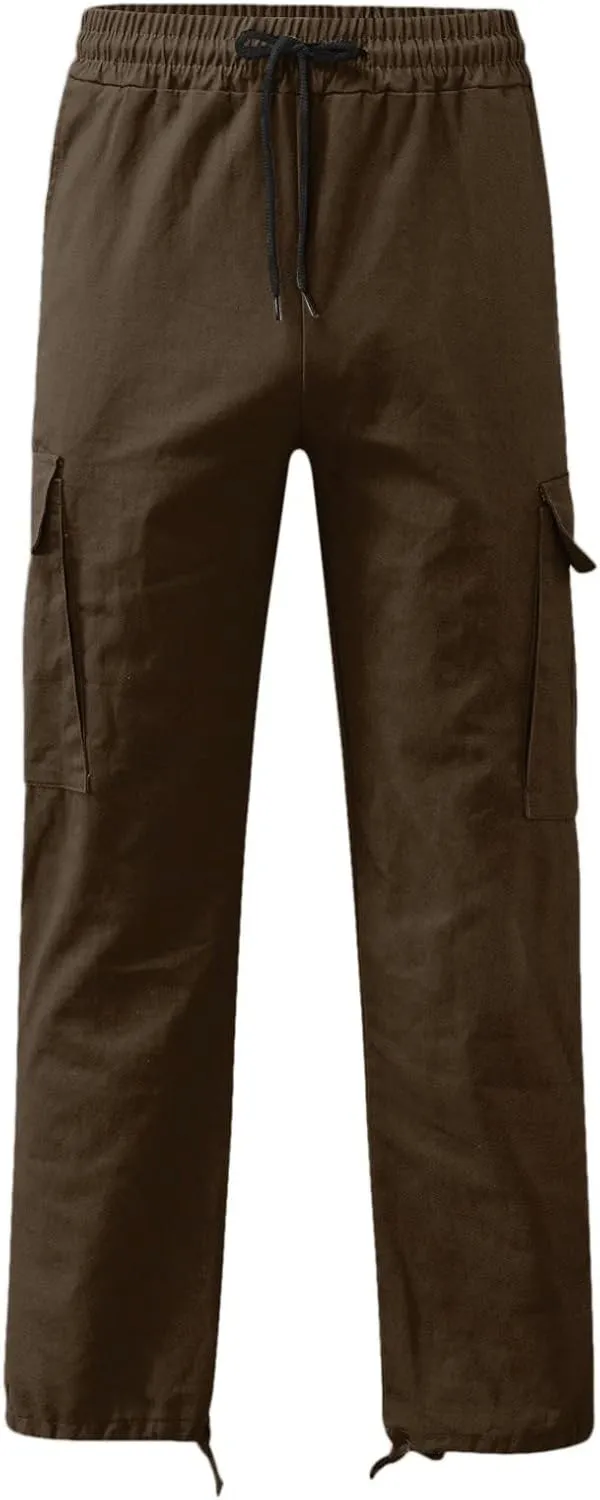 Cargo Sweatpants for Men Big and Tall Pants for Running Sweatpants Hiking Mens Sweatpants Casual Cotton Chinos Cargo