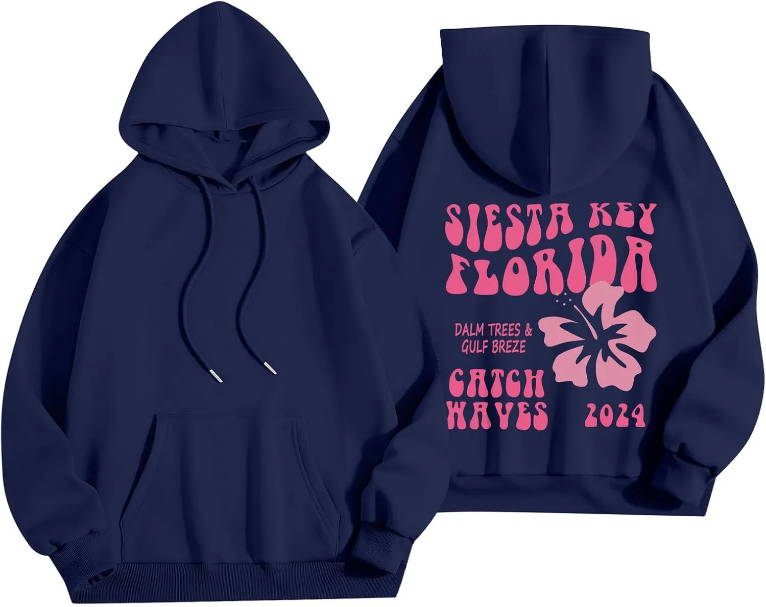 Cute Clothes For Teen Girls Long Sleeve Drawstring Letter Printed O Neck Casual Pullover Tops