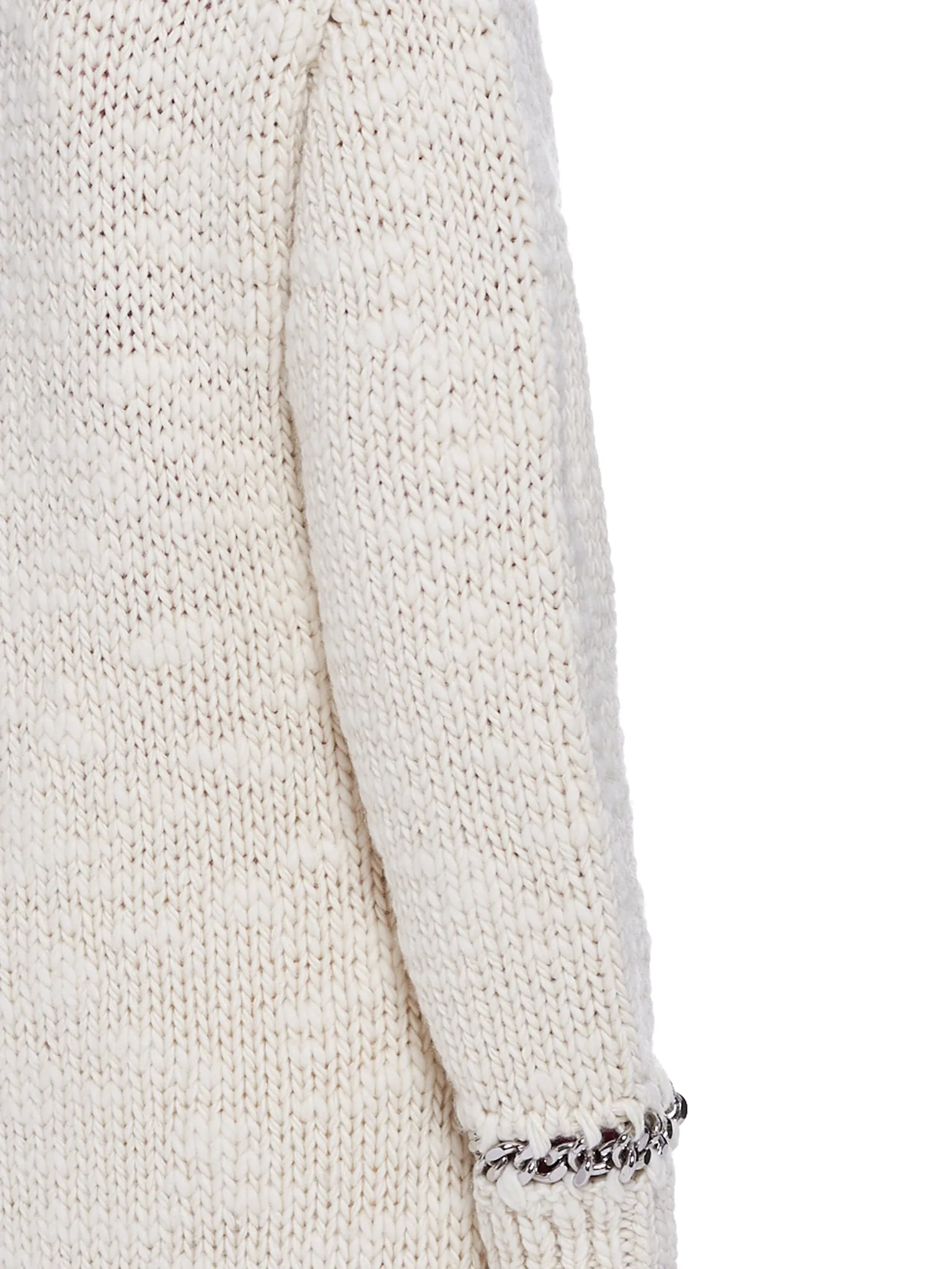 Elongated Knitted Cardigan (642899V07P0-9609-ECRU)