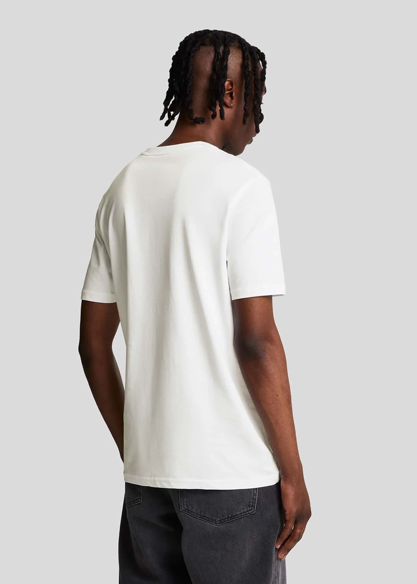 Embroidered t-shirt - white jet black