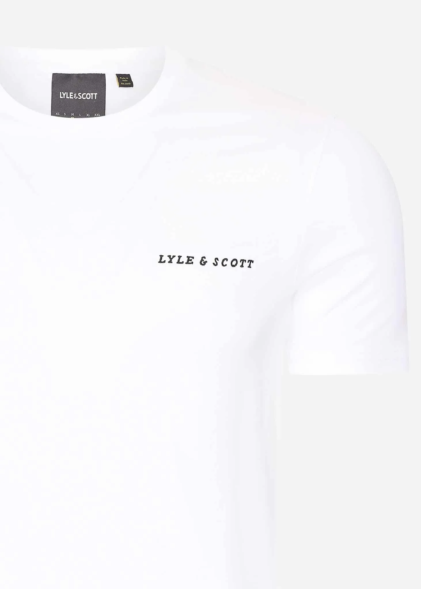 Embroidered t-shirt - white jet black