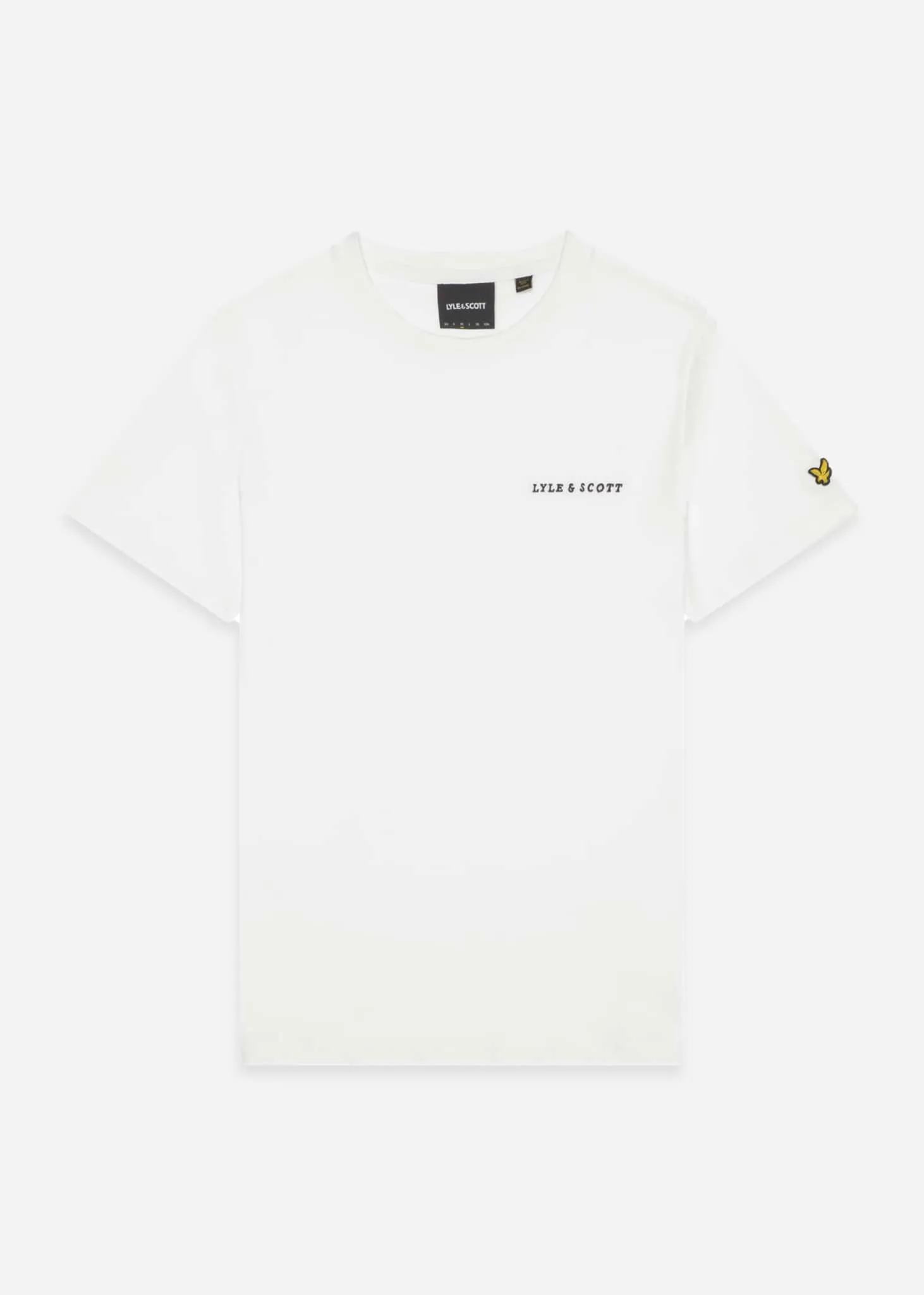Embroidered t-shirt - white jet black