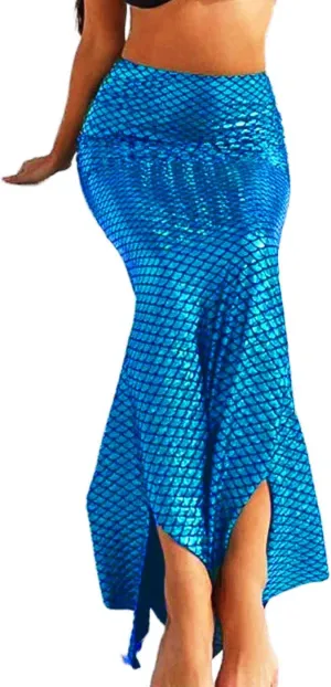 GRAEEN Mermaid Scale Skirt Sexy Mermaid Tail Maxi Costume Skirts for Women