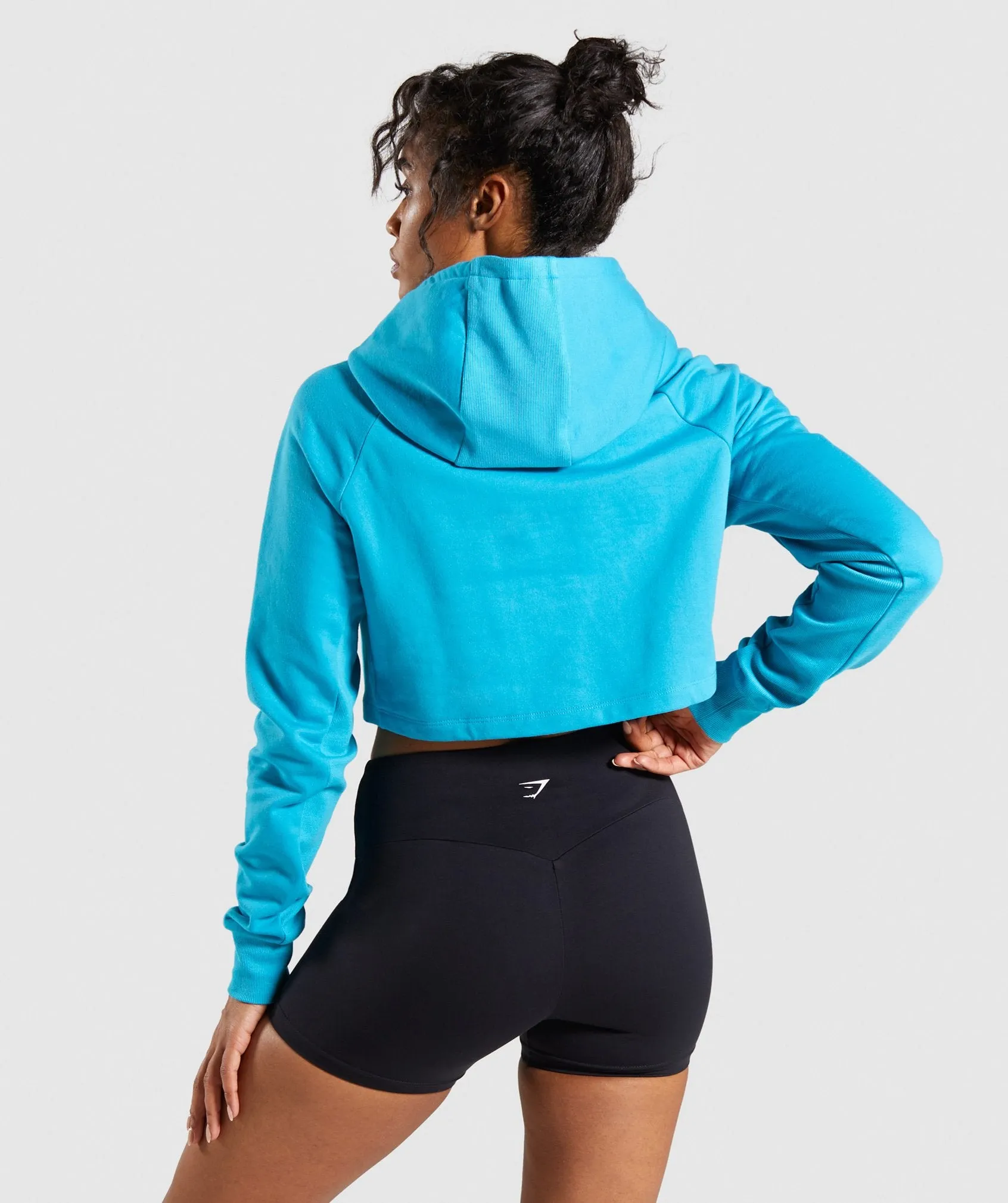 Gymshark Training Cropped Hoodie - Teal