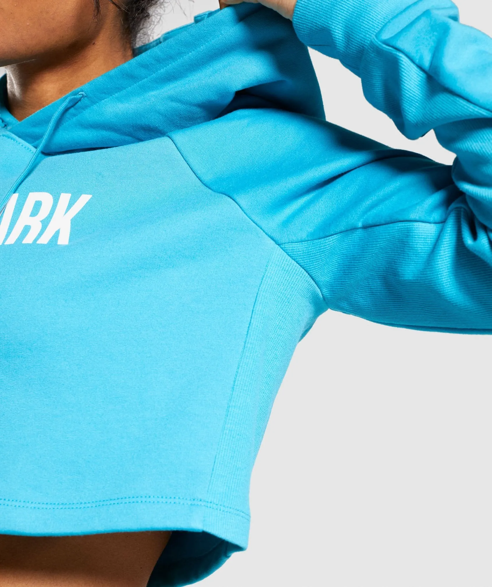 Gymshark Training Cropped Hoodie - Teal