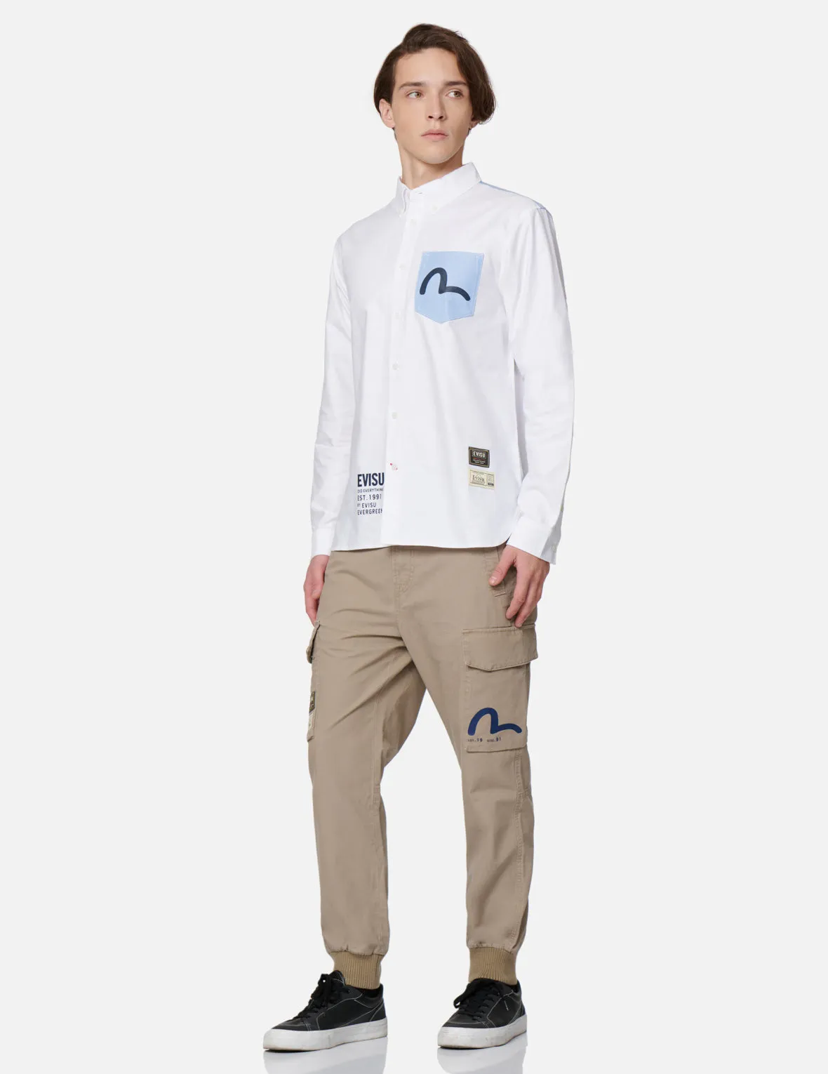 Hide-and-Seek Godhead Print Cargo Jogger Pants