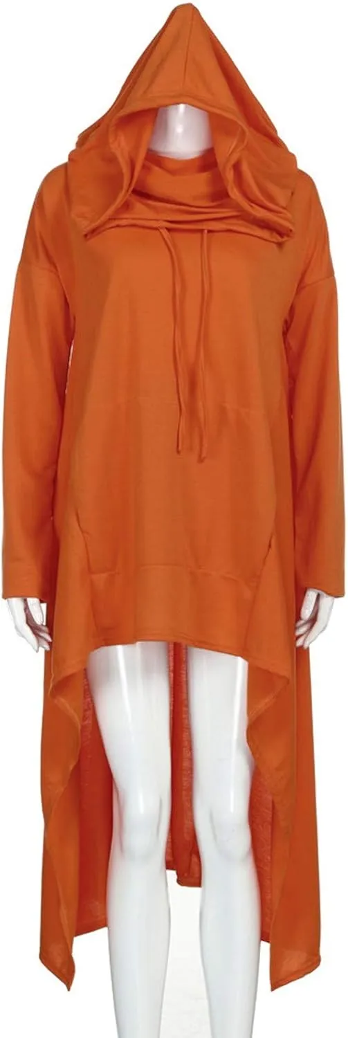 Hoodies For Womens Vintage Long Sleeve Pullover Oversize Long Sleeve Hoodies Pockets Sweatshirt Solid Color Hoodies