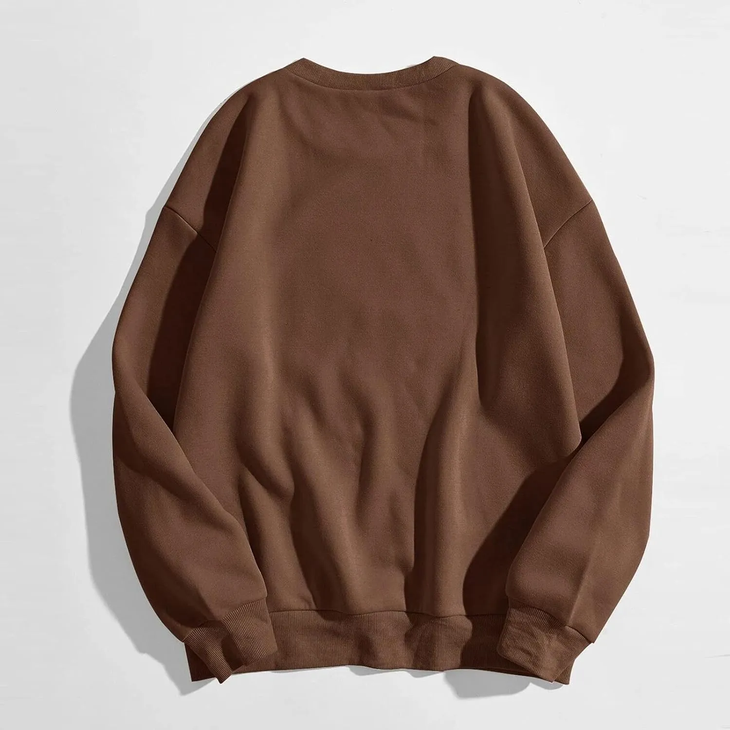 iLH Womens Oversized Hoodies Letter Printed Solid Color No Hood Pullover Sweatshirts For Women Streetwear Leisure Hoodies