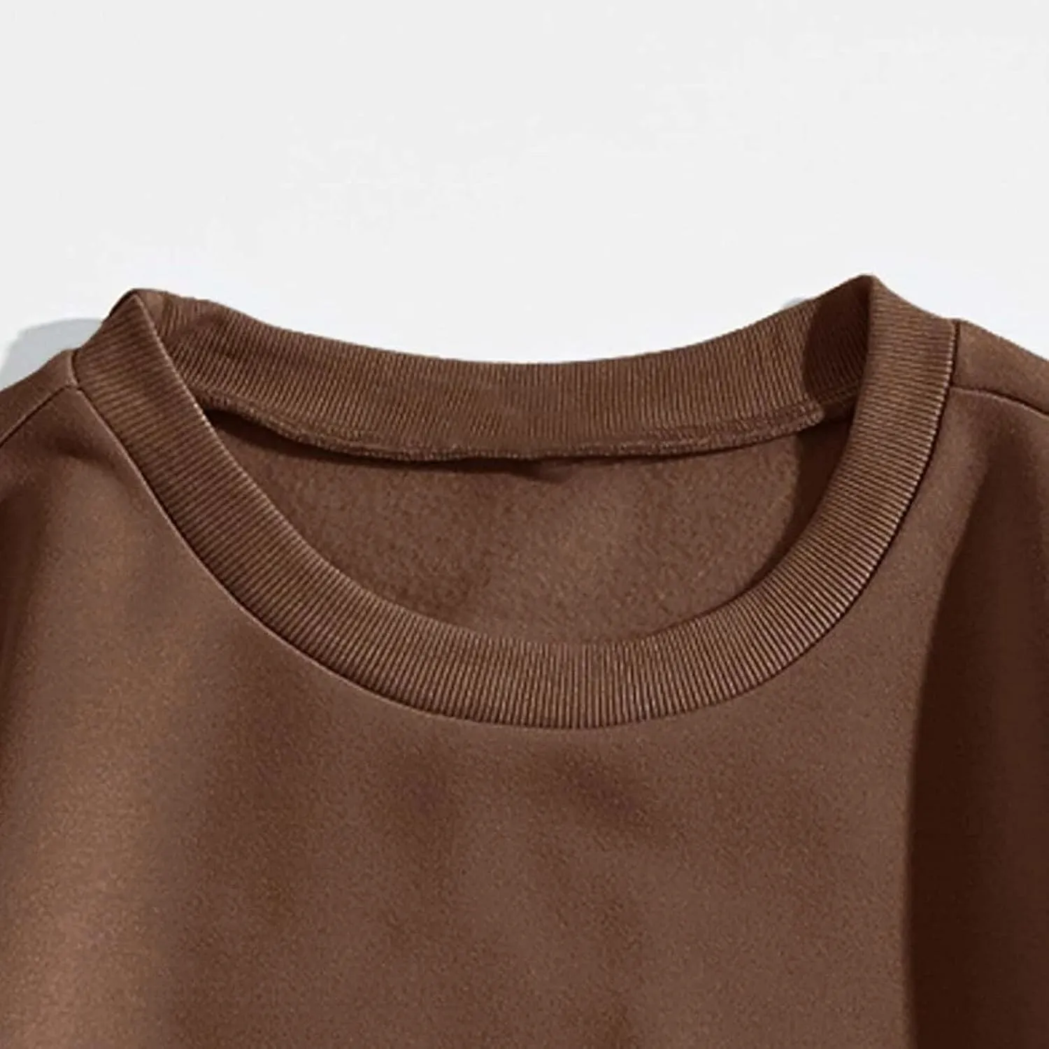 iLH Womens Oversized Hoodies Letter Printed Solid Color No Hood Pullover Sweatshirts For Women Streetwear Leisure Hoodies