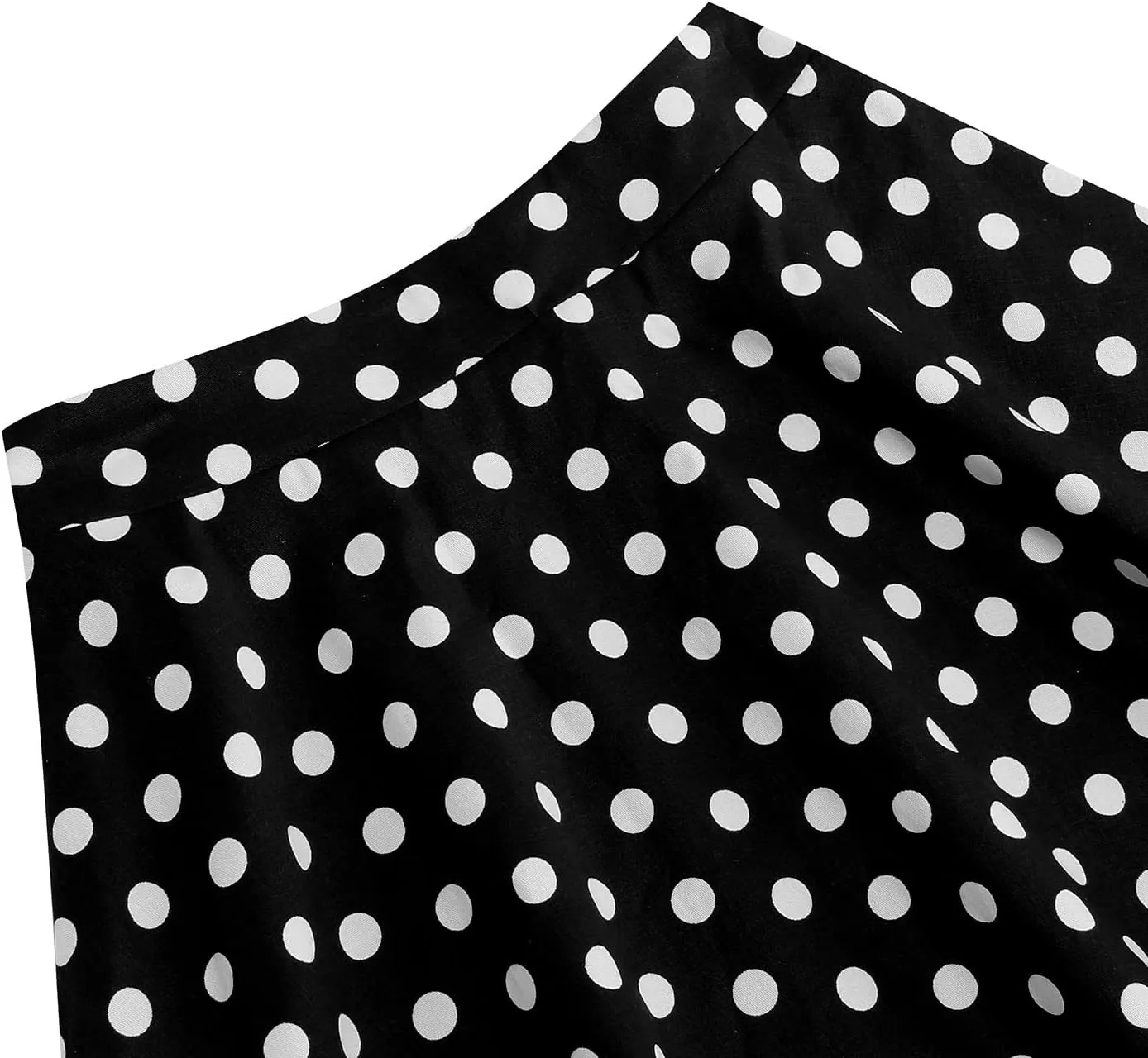 Kid Girls Summer Vintage Polka Dots A Line Knee Length Skirt