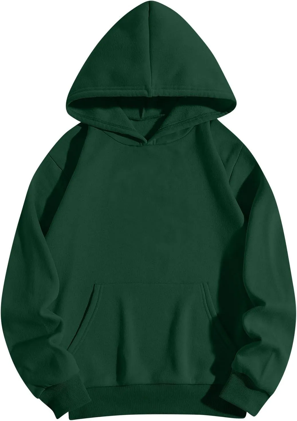 lcyhony Fleece Plus Size Hoodies for Women Trendy Fall Long Sleeve Pullover Sweatshirts Winter Warm Comfy Coats with Pockets