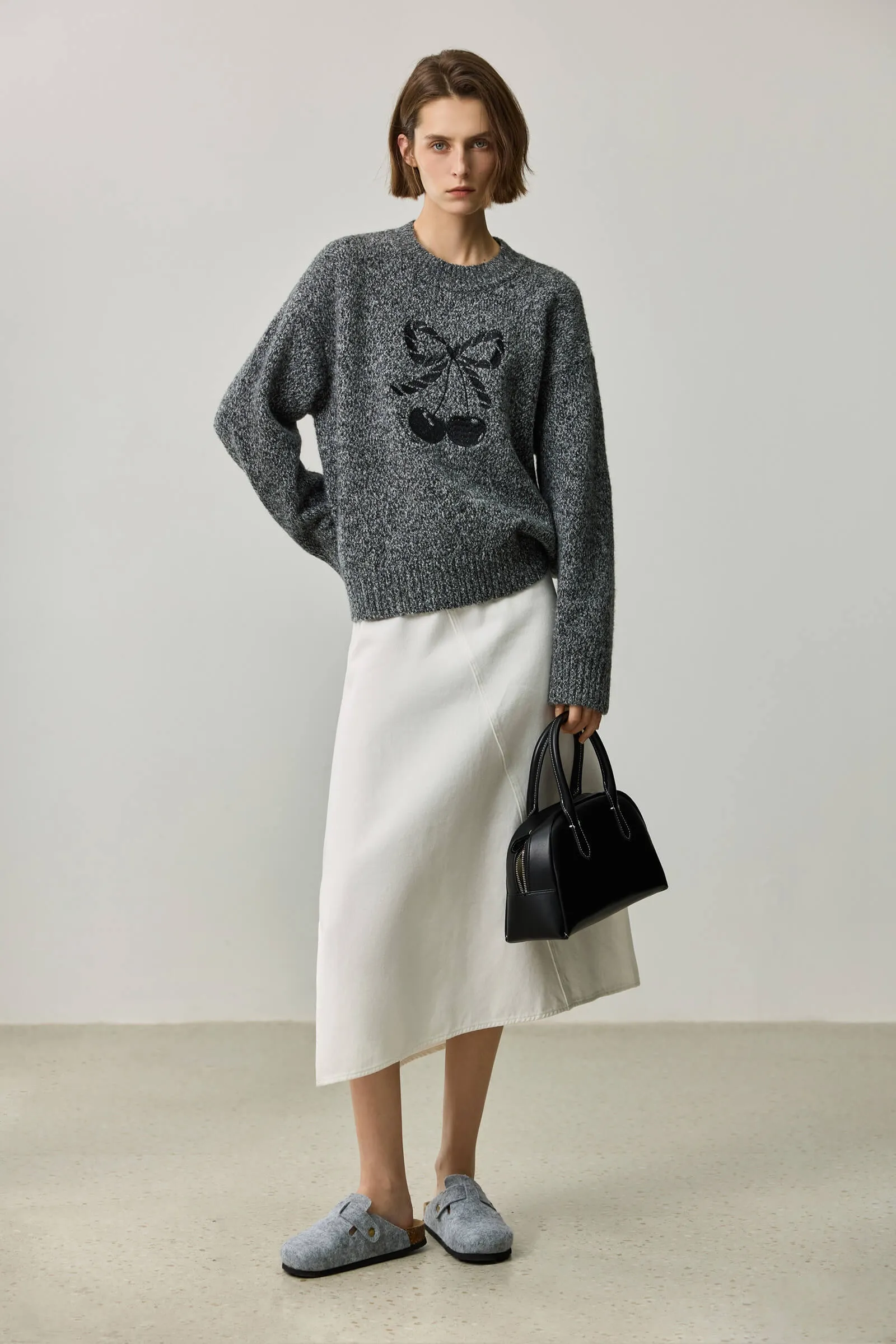 LILY Sweet Embroidered Sweater