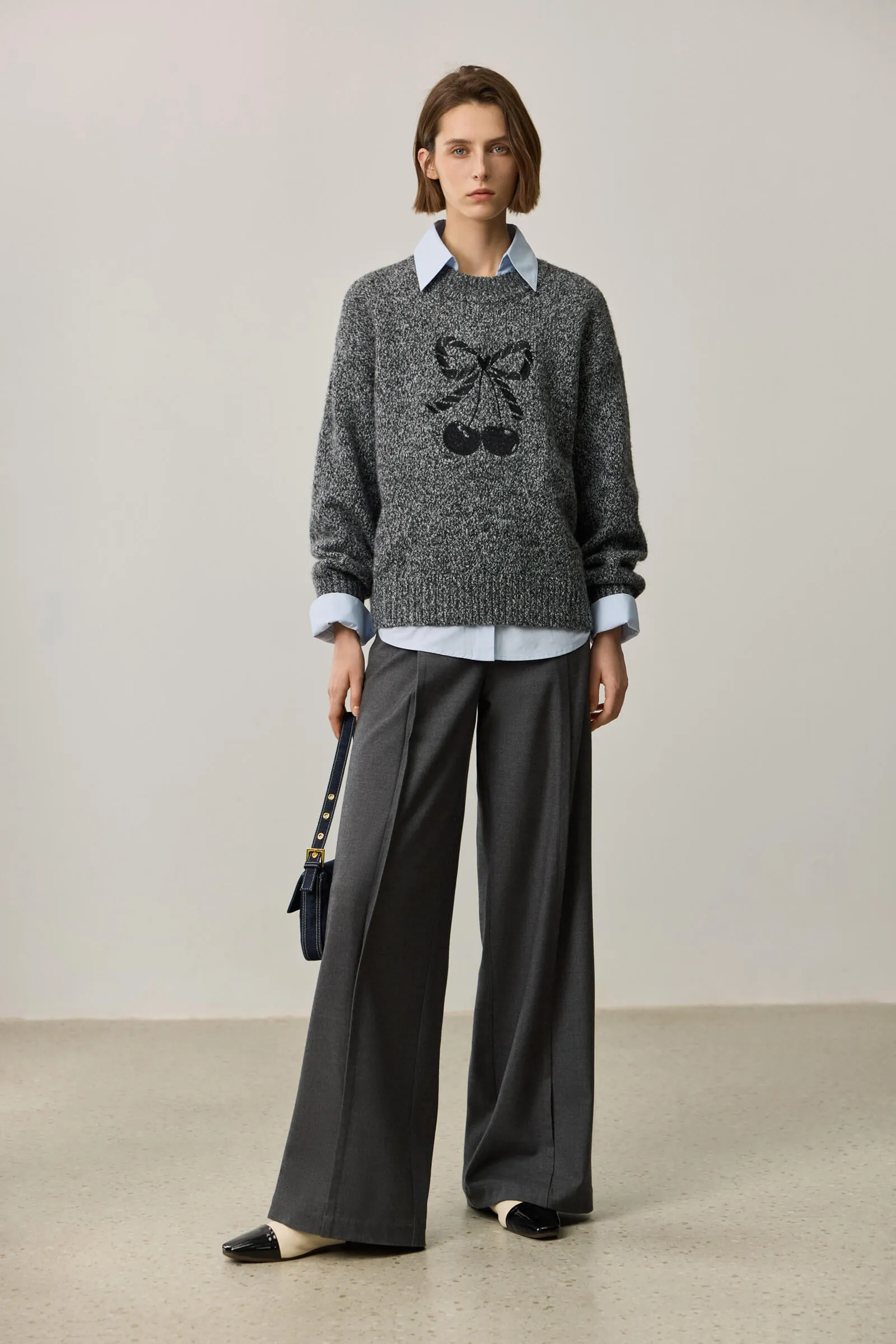 LILY Sweet Embroidered Sweater