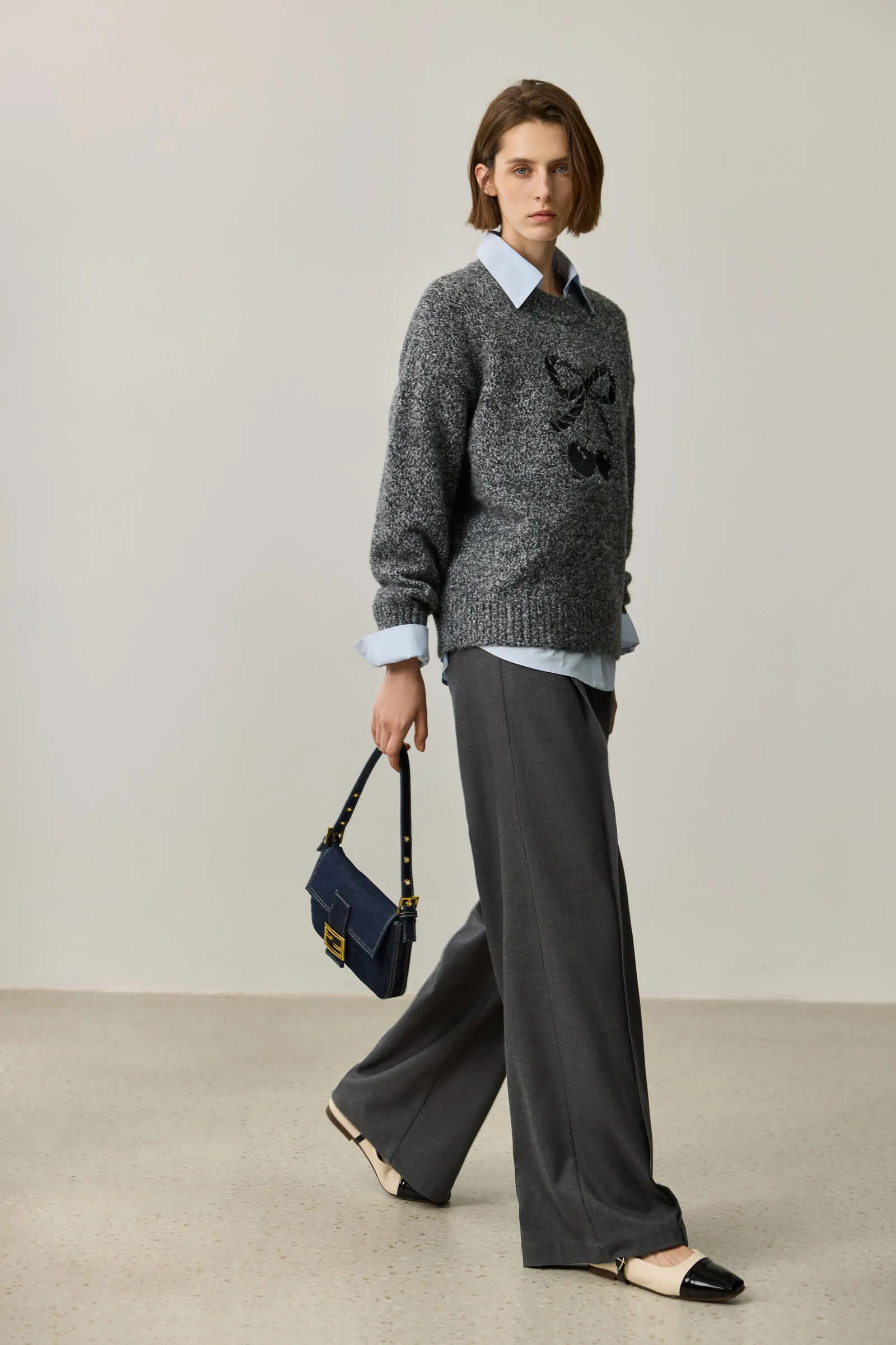LILY Sweet Embroidered Sweater