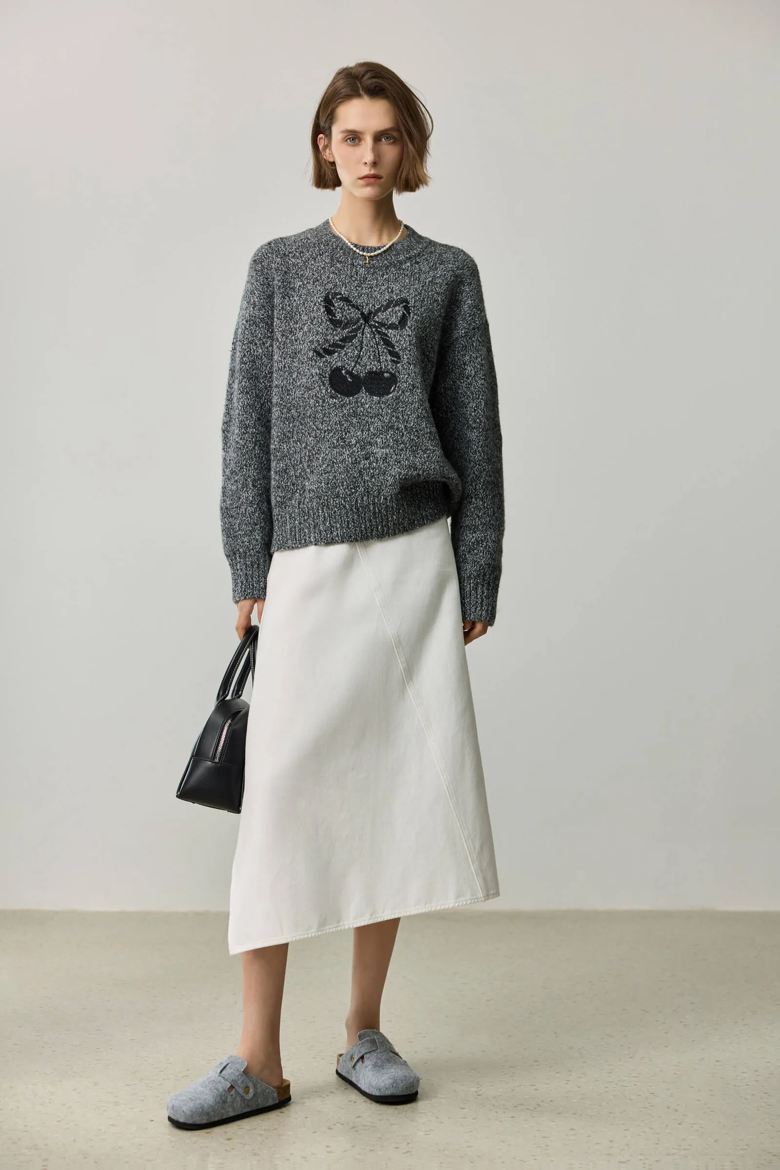 LILY Sweet Embroidered Sweater