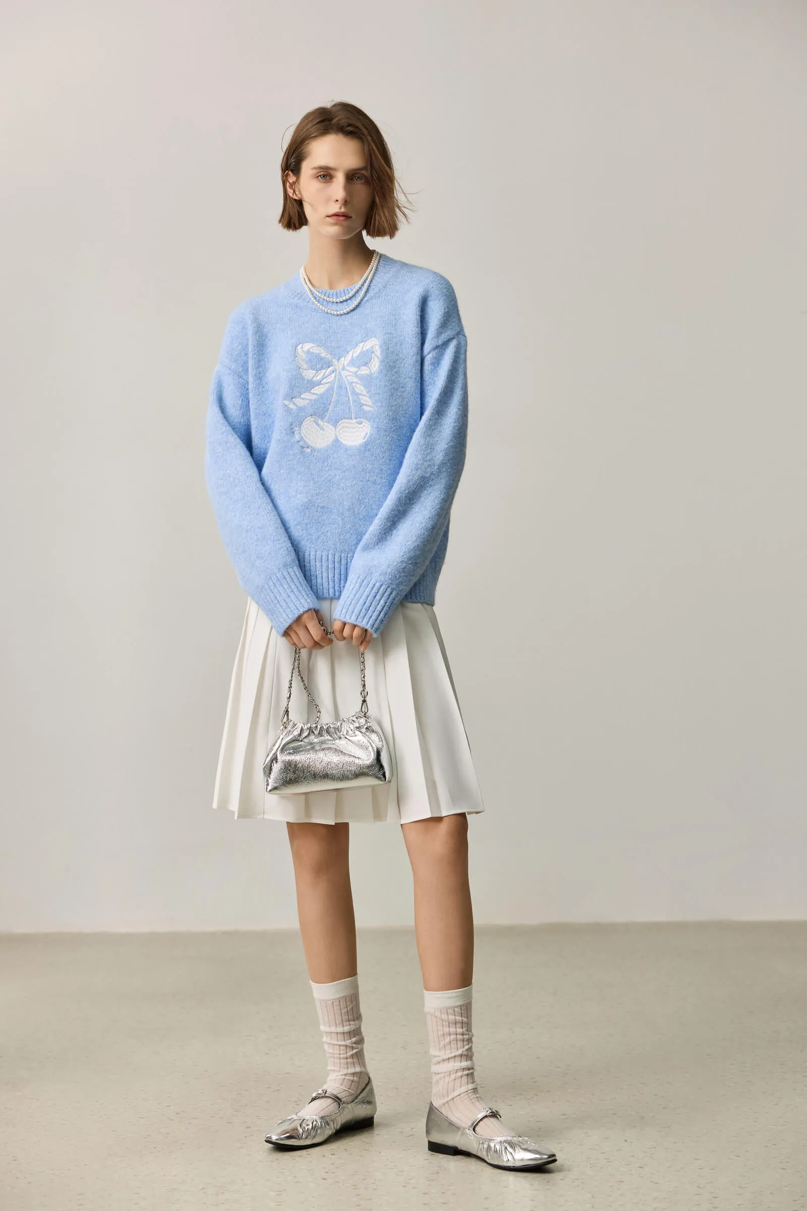 LILY Sweet Embroidered Sweater