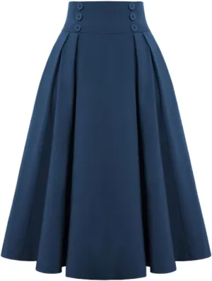 LIXINGHEITANG High Waist Summer Pleated Skirts for Women Korean Style Casual Big A-Line Long Skirt Female Dresses