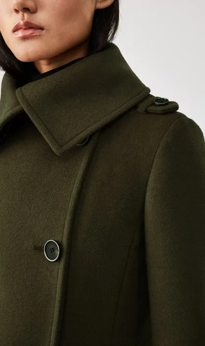 Mackage Elodie Military Green Wool Coat