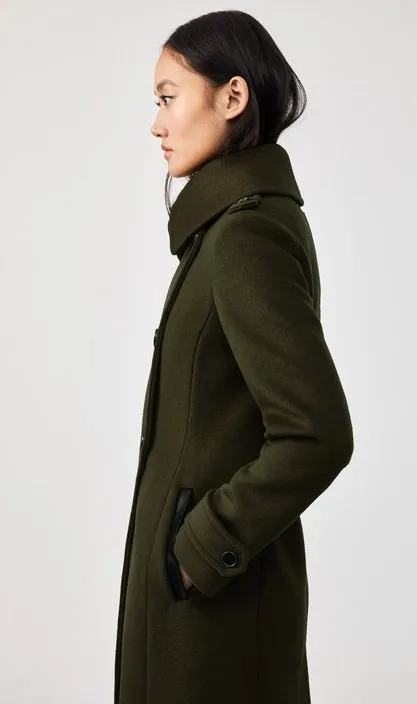 Mackage Elodie Military Green Wool Coat