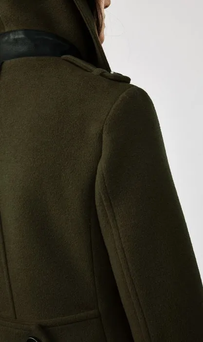 Mackage Elodie Military Green Wool Coat