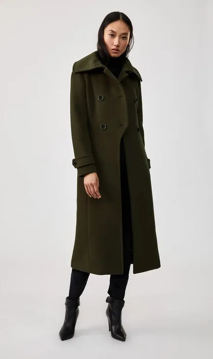 Mackage Elodie Military Green Wool Coat