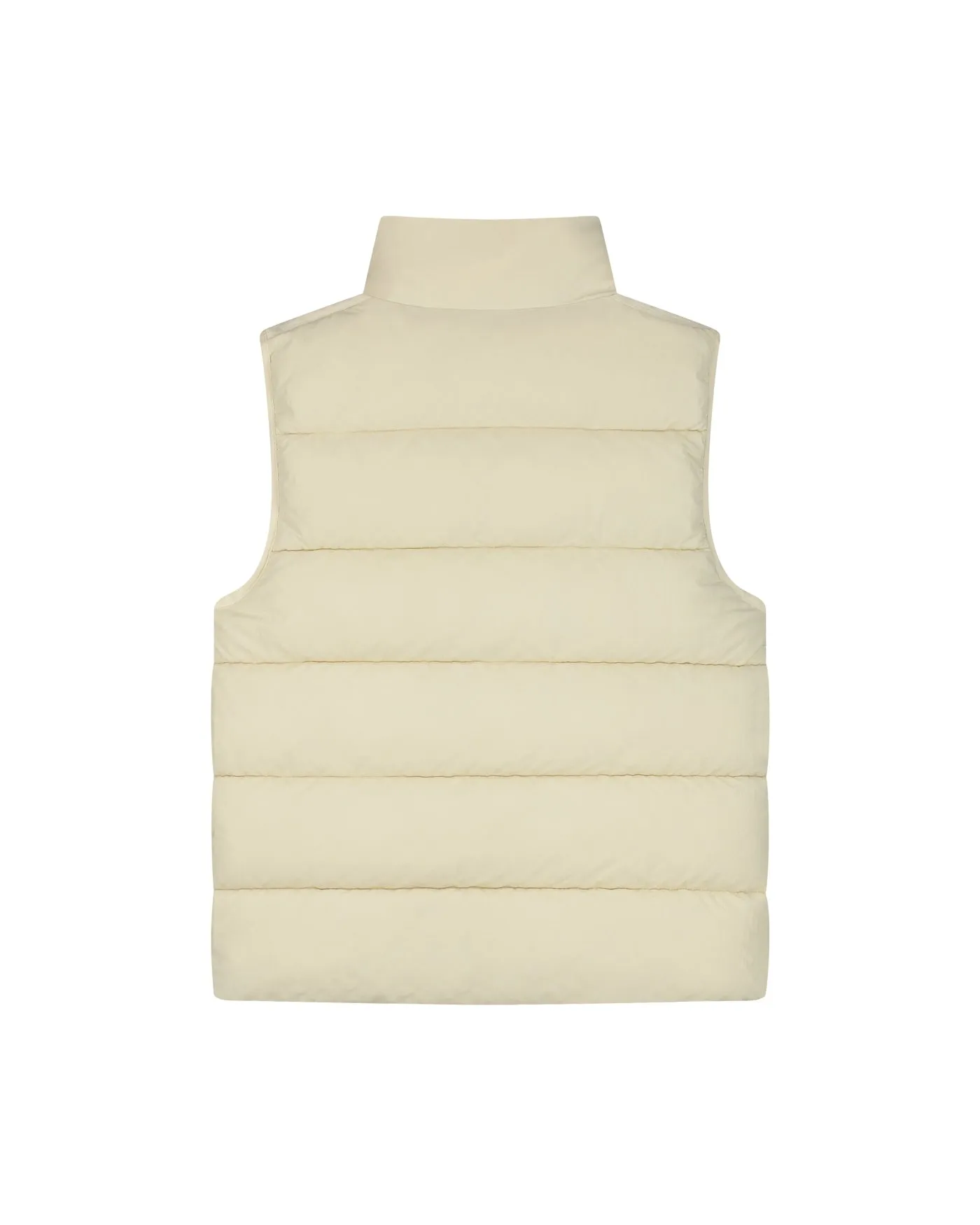 Malelions Men Matt Crinkle Padded Vest | Beige