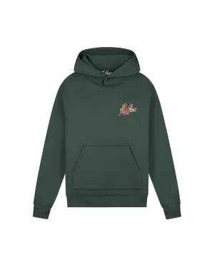Malelions Men Splash Signature Hoodie | Dark Green