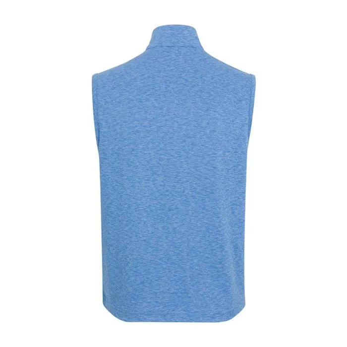 Mens Double Knit Peached Vest - Light Cobalt