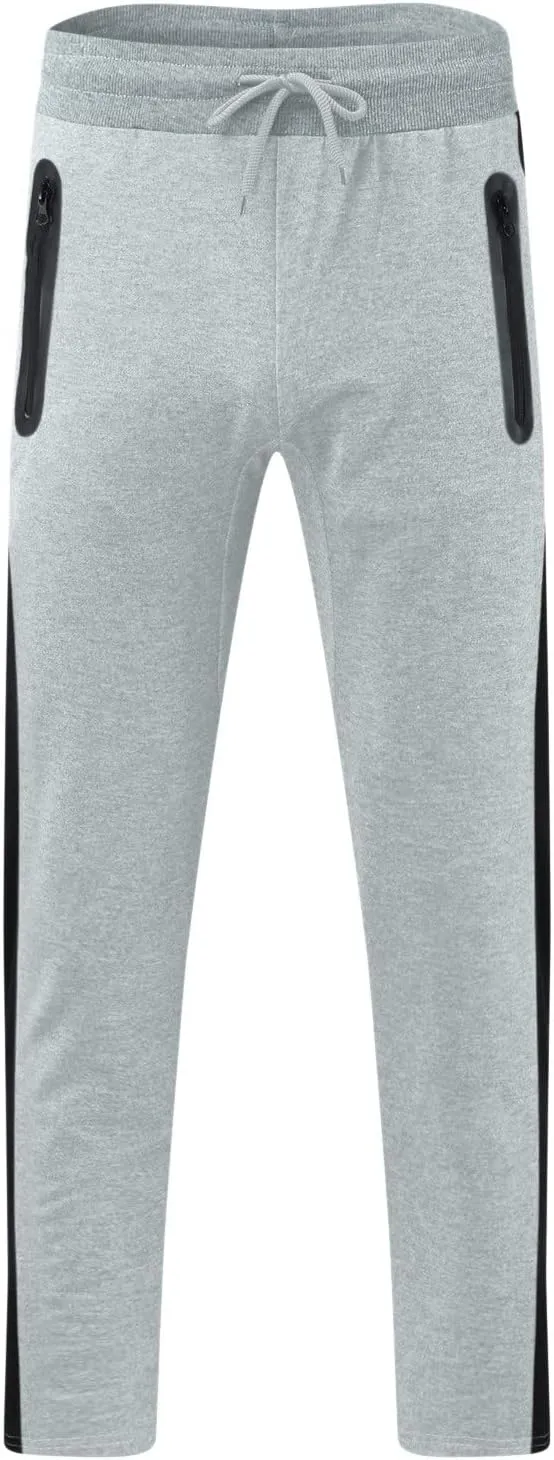 Mens Hiking Outdoor Recreation Pants Thigh Mesh Gym Jogger Pants with Zipper Pockets Mens Sweatpants Men Pants Casual
