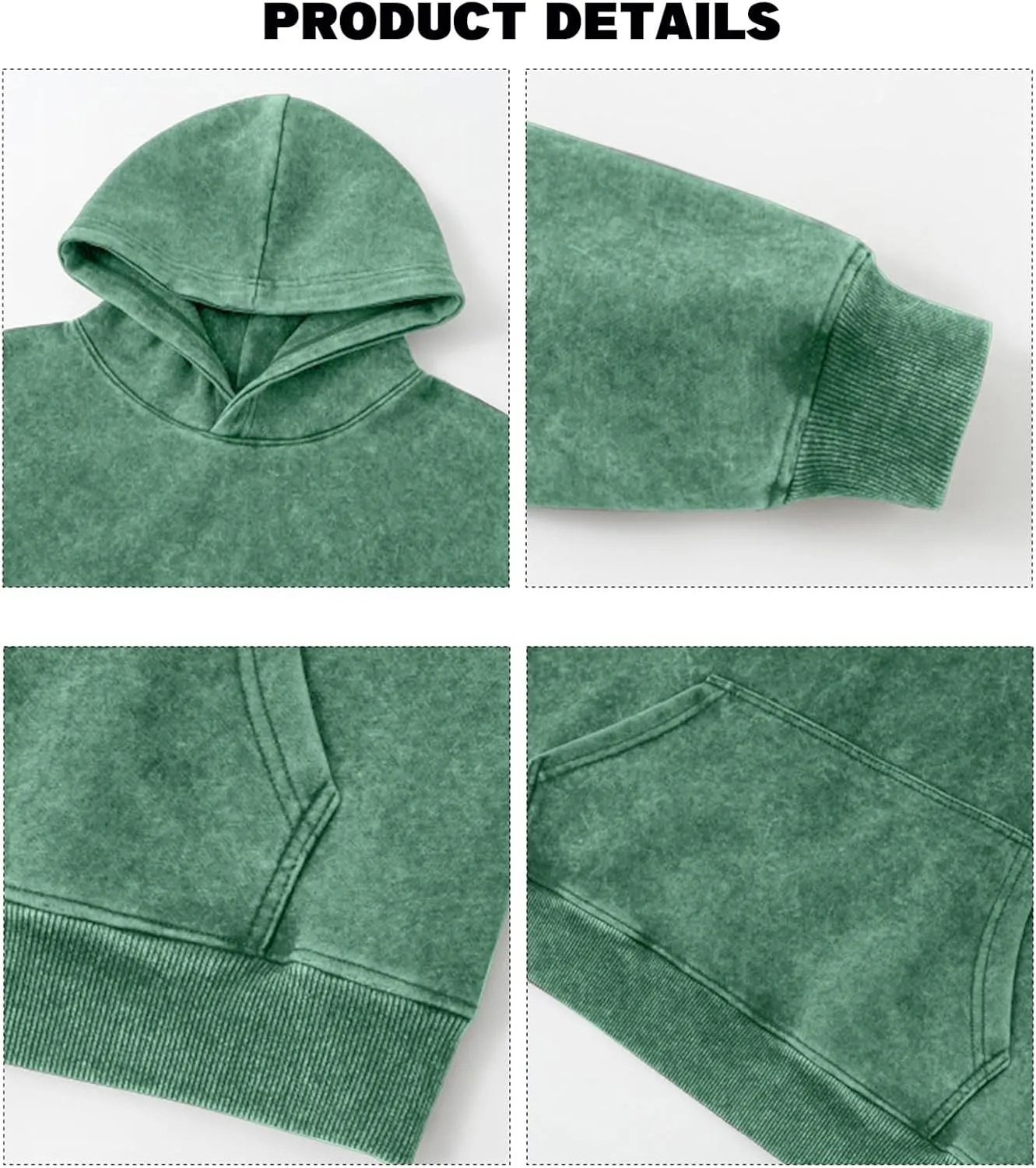 Mens Hoodies Pullover Oversized Hoodie Plush Cotton Hooded Couples Vintage Trendy Washed Streetwear Sweatshirt
