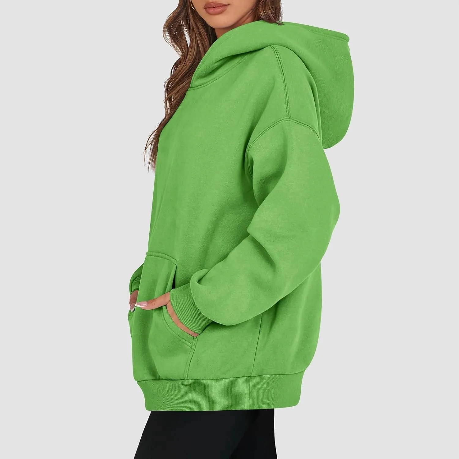 Oversized Hoodies for Women Cute Fleece Hooded Sweatshirt Pullover Long Sleeve Fall Preppy Sweatshirts with Pockets