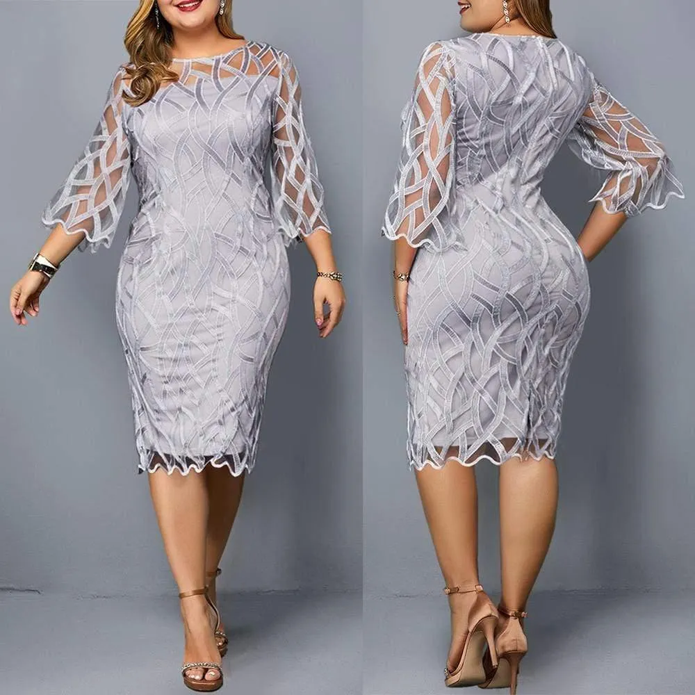 Plus Size  Elegant Women Dress