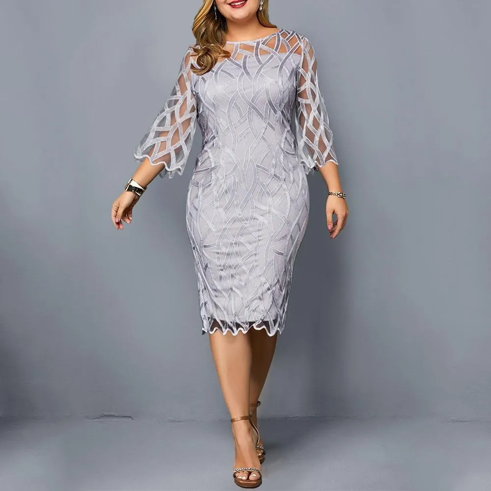Plus Size  Elegant Women Dress