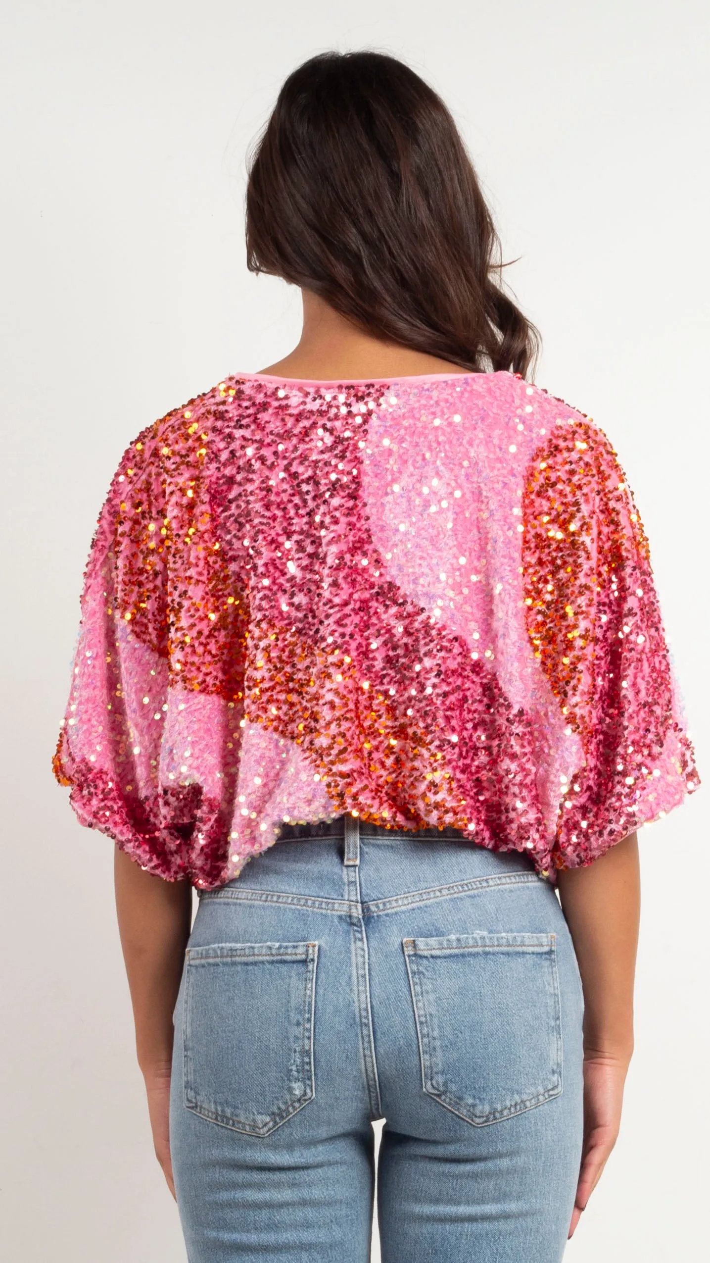 Sheila Sequin Bodysuit - Pink