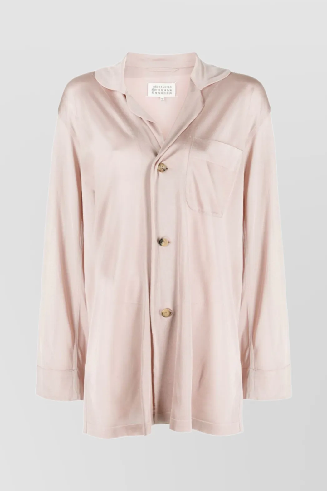 Shiny loose pyjama shirt