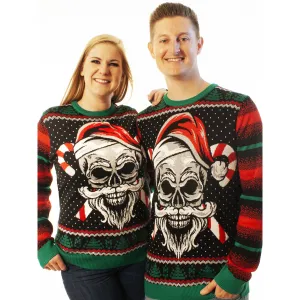 Skull Santa | Ugly Christmas Sweater For Men & Women | Unisex Sizing