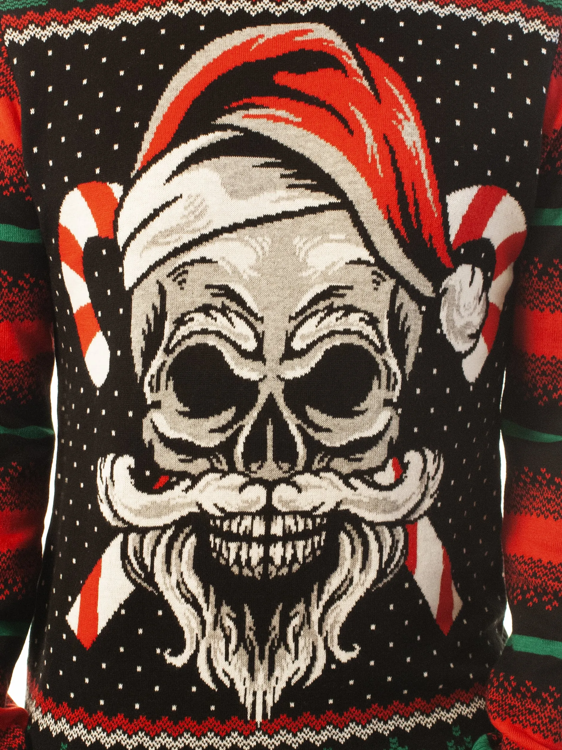 Skull Santa | Ugly Christmas Sweater For Men & Women | Unisex Sizing