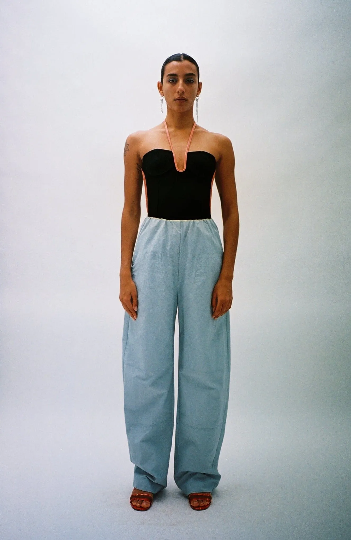 Subtle Blue Cocoon Track Pant