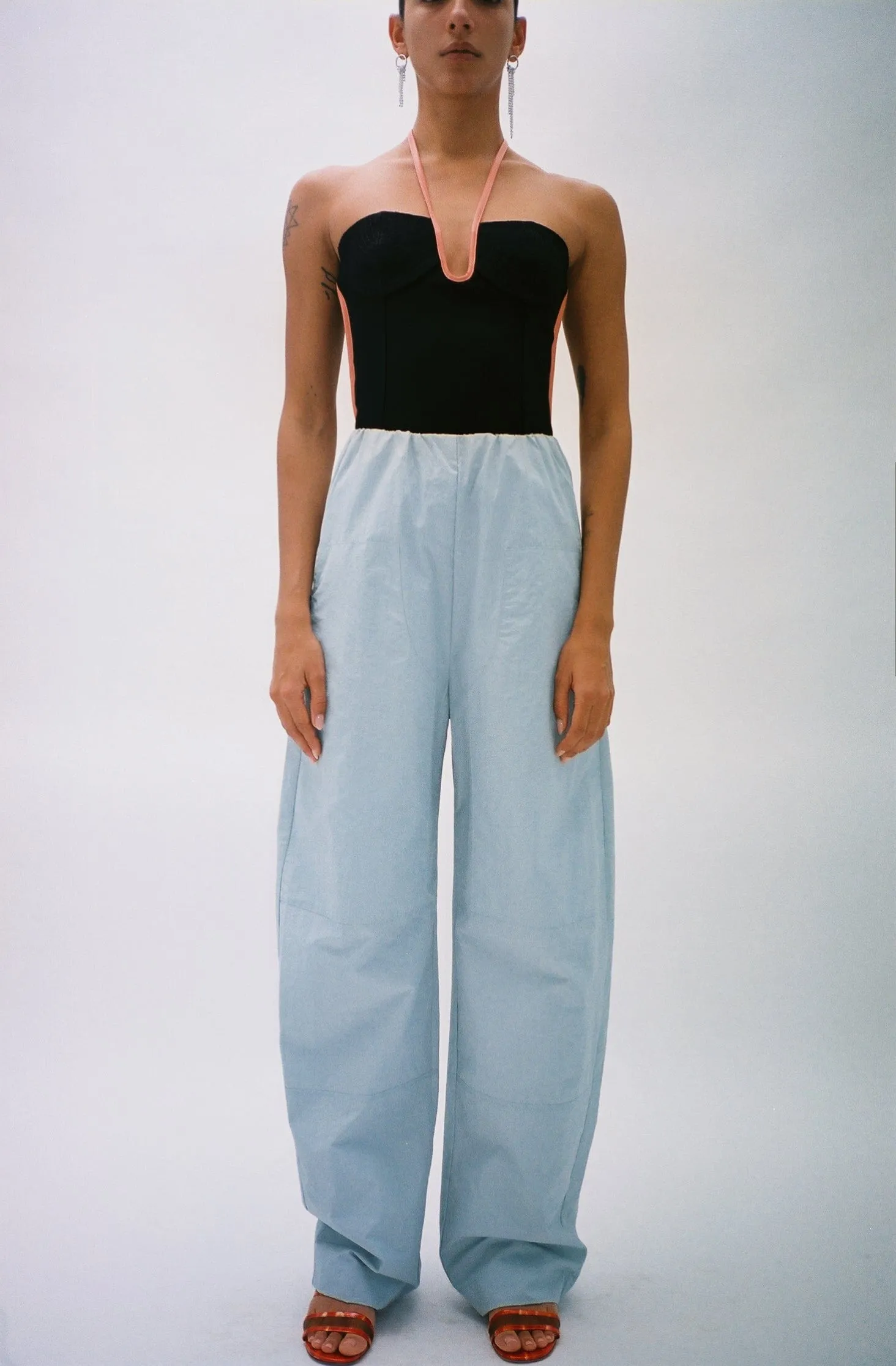 Subtle Blue Cocoon Track Pant