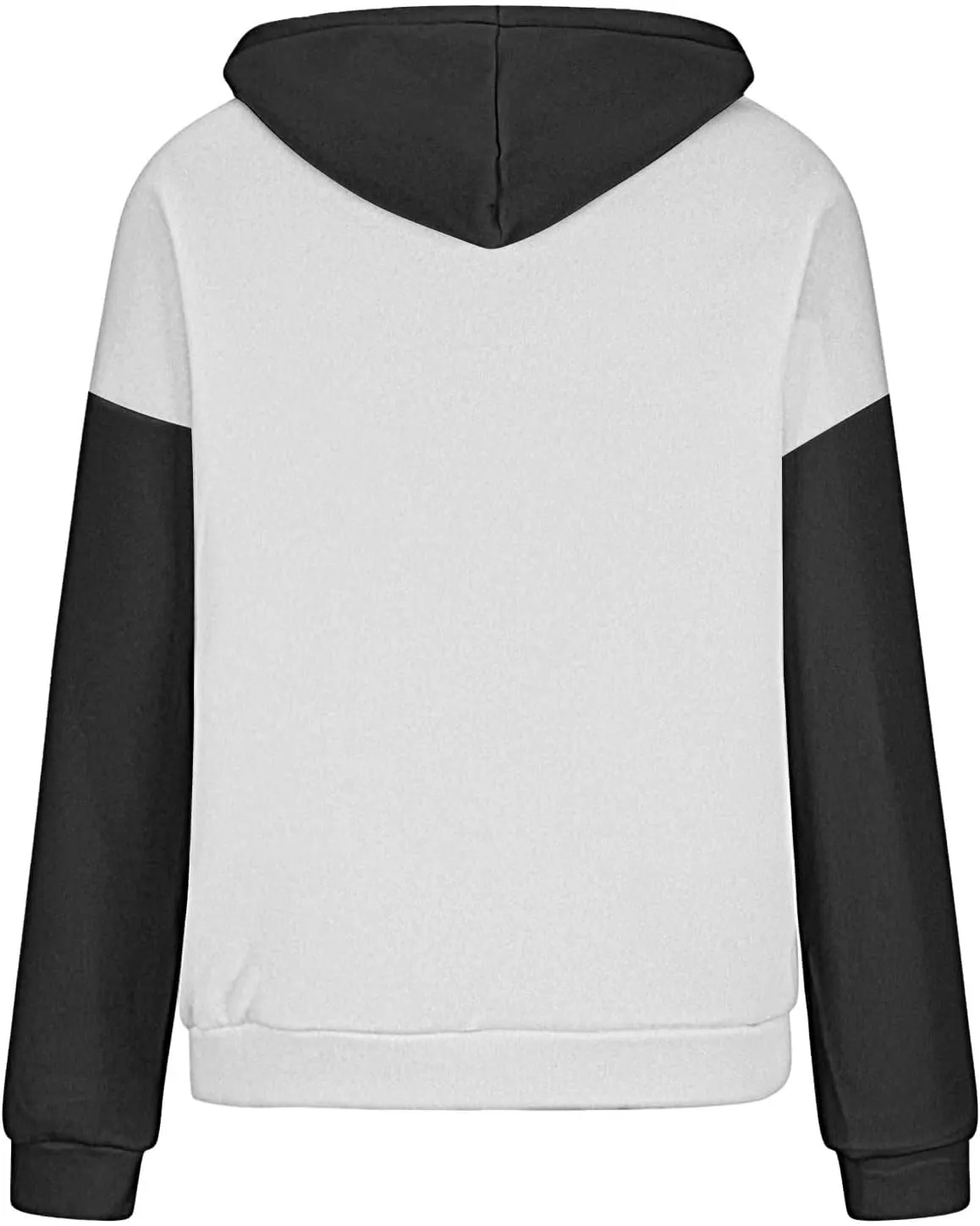 Sweatshirts for Women Oversized Drawstring Color Block Hoodies Spring Trendy Long Sleeve Pullover Tops with Pocket