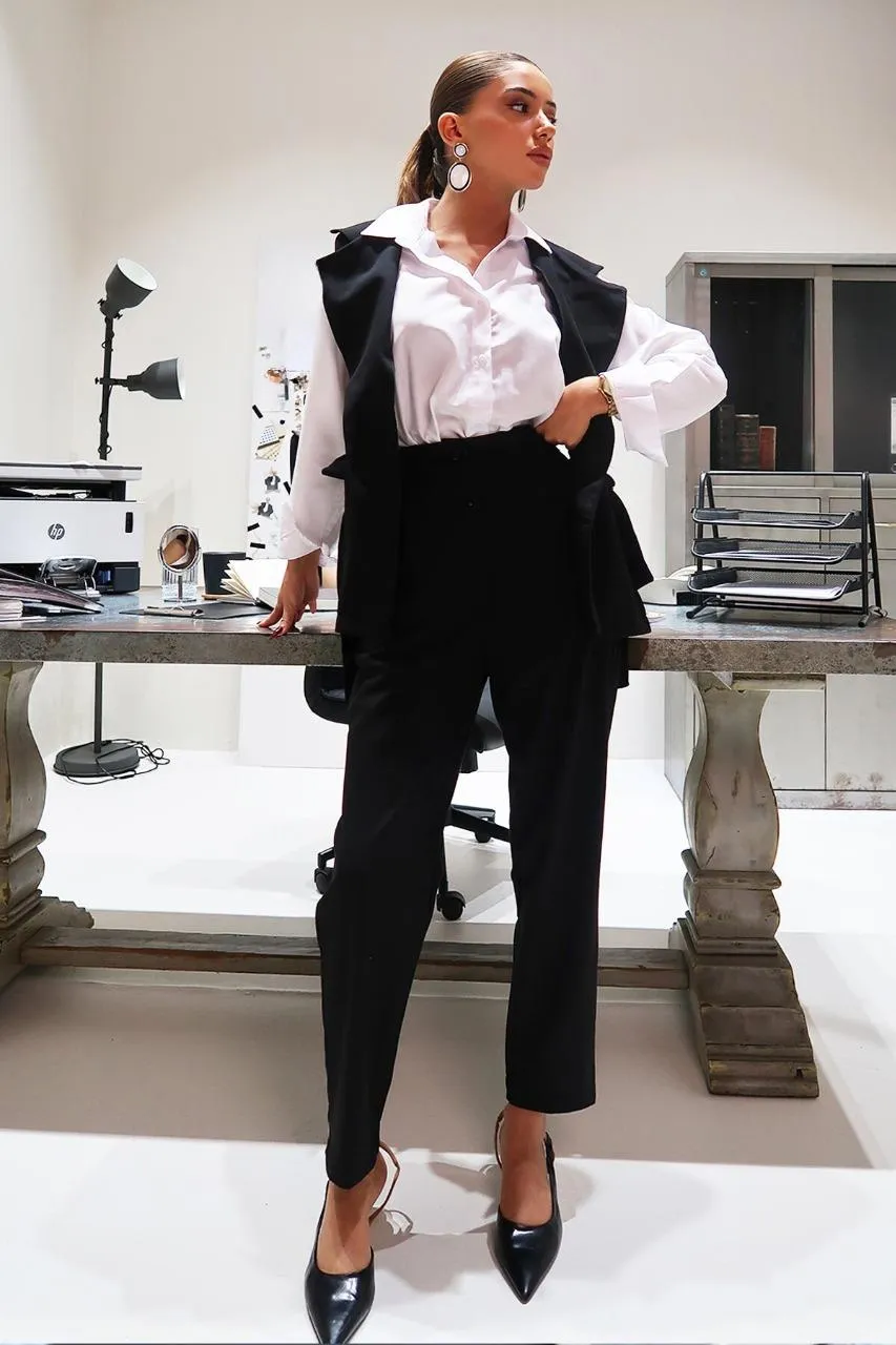 Tailored Elevated Waist Pants