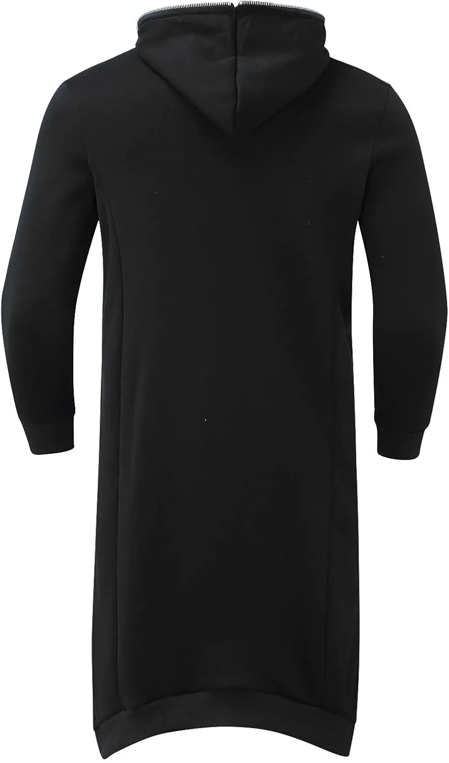 TUQIDEWU Hoodies for Men Pullover, Full Zipper Cloak Cardigan with Hood Long Tunic Sweatshirts Jackets Gothic Street Hoodies